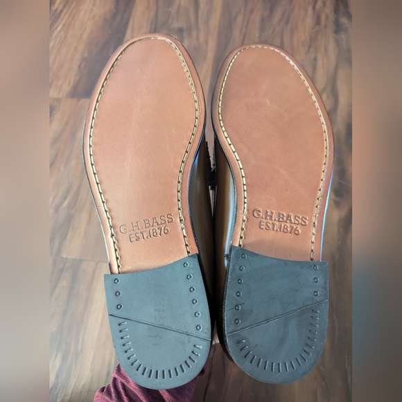 NWT G.H. Bass Weejuns Larson Mens Loafers in Whiskey Brown - Picture 13 of 15